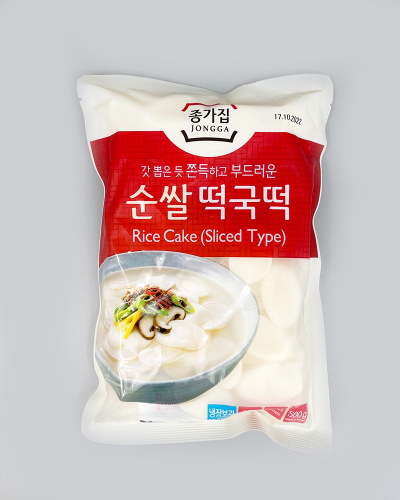 [종가집] 순쌀 떡국떡 500g (날씨기후에 따라 냉동/냉장/상온 포장) 유통기한: 2024.04.01