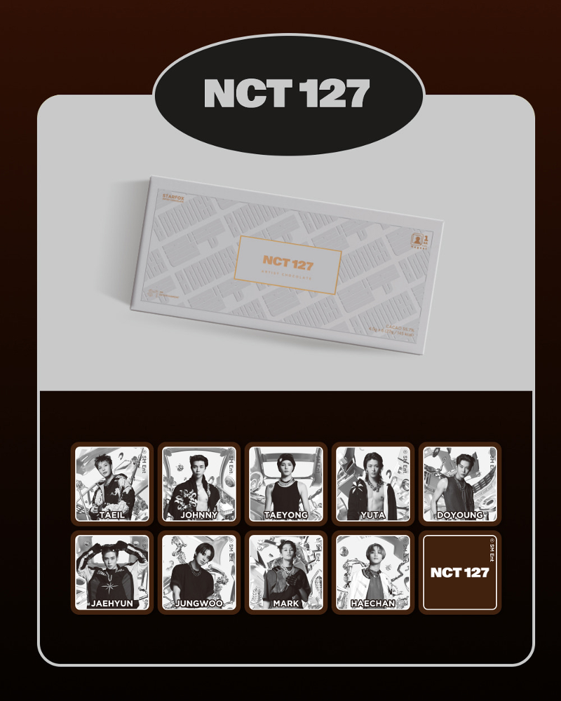 [STARFOX] NCT 127 아티스트 초콜릿 27g + 마그넷